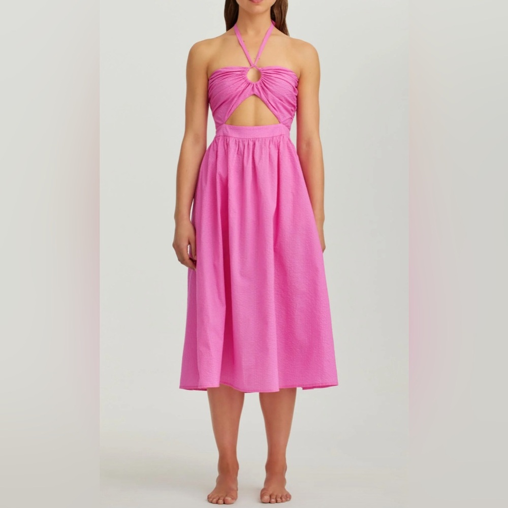 Marysia Limone Dress size small in pink sands
